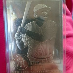 Gold plated babe Ruth playing card